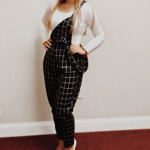 Checkered overalls